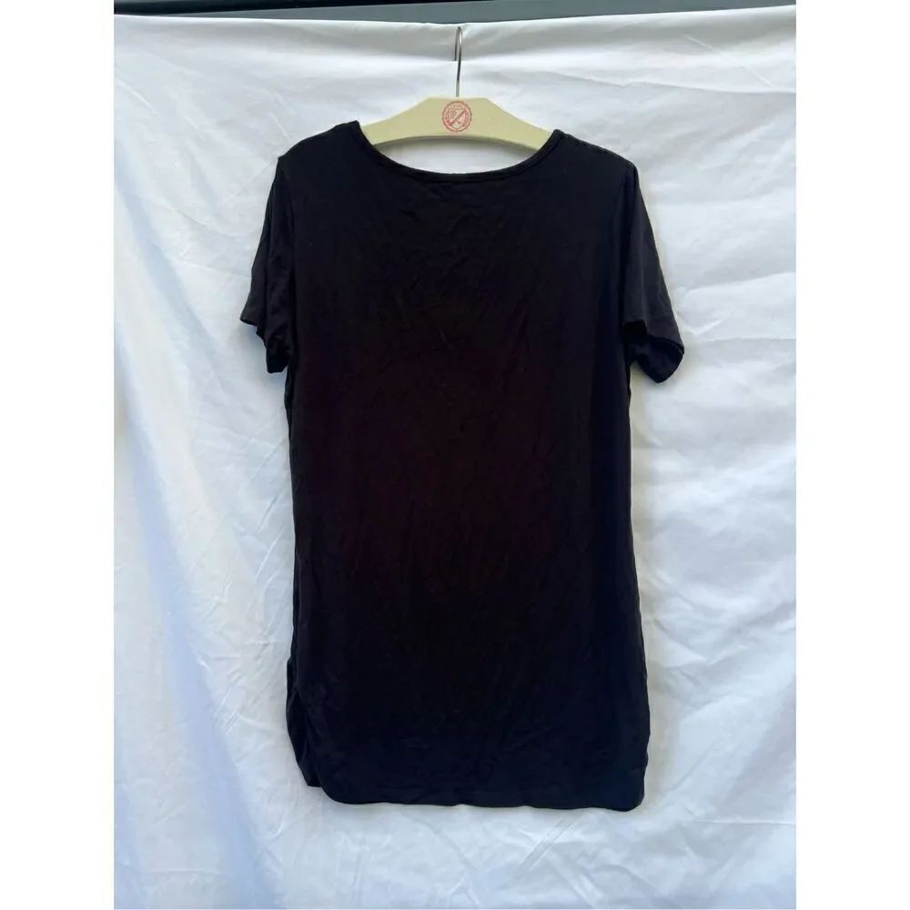 Simlu Black Woman’s Shirt With Open Back Size XL